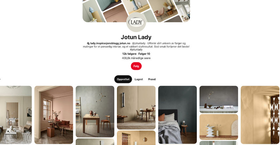 Jotun på Pintrest