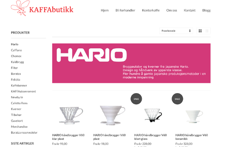 KAFFAbutikk på Shopify