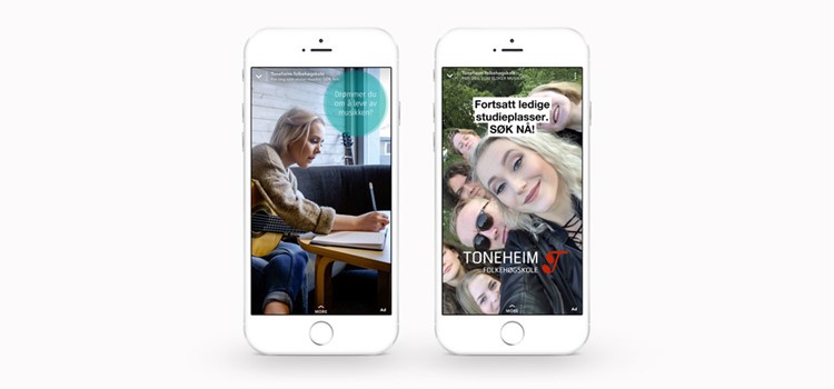 Snapchat for Toneheim folkehøgskole