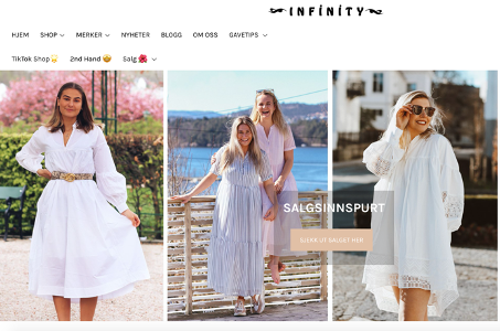 Den norske motebutikken Infinity har lykkes godt med Shopify