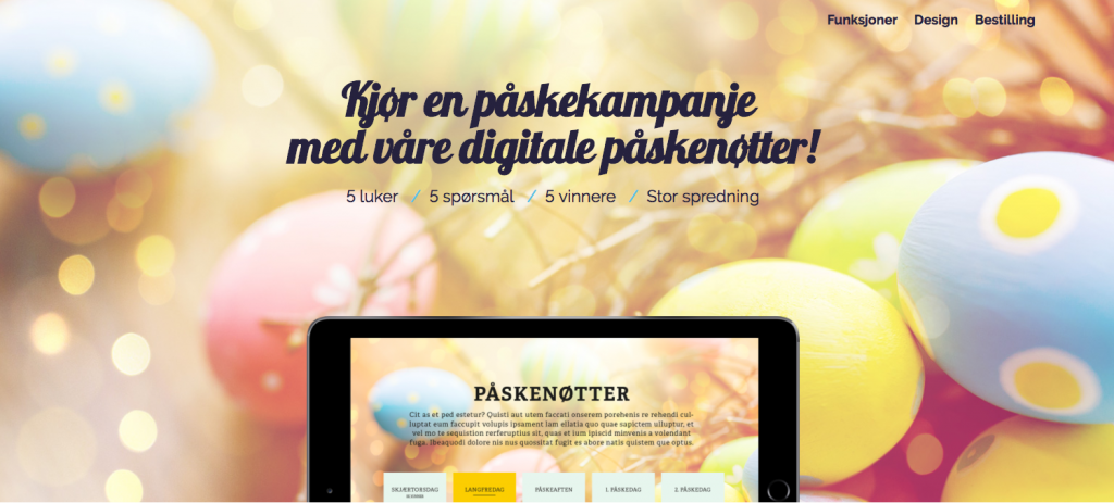 påskenøtt.no kampanjeside